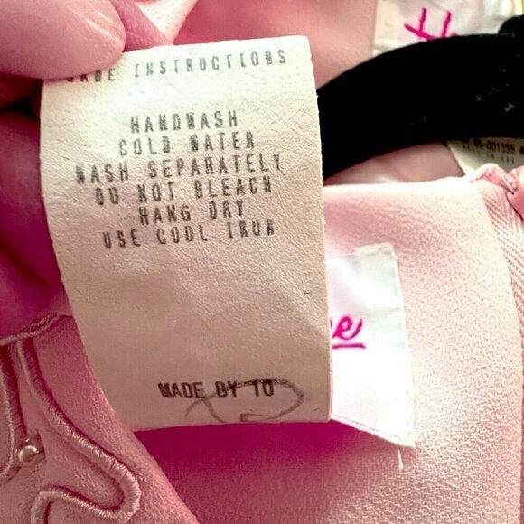 Harry Lee Light Pink Embellished Cocktail Mother of Bride Dress Jacket Size 12P - Picture 14 of 15